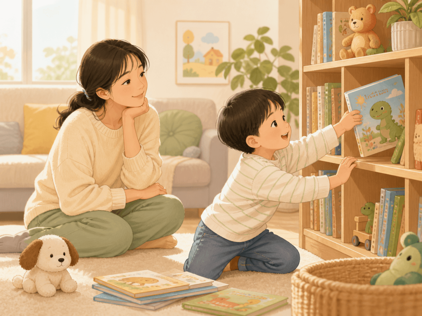 부담을 내려놓고 좋아하는 그림책을 다시 고르는 아이