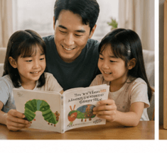 아빠와 함께 그림책을 읽는 시간